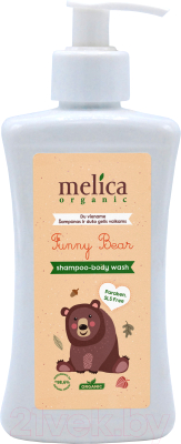 Шампунь-гель детский Melica Organic Забавный медвежонок (300мл)