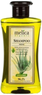 

Шампунь для волос Melica Organic, Для блеска с протеинами пшеницы и экстрактом алоэ