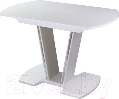 Обеденный стол Домотека Танго ПО-1 80x120-157x75 (белый/белый/03)
