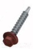 Саморез Starfix Кровельный по металлу 4.8x19 шайба с прокл. PT3 / SMC2-66086-250 (250шт, оцинкованный, RAL 8017 шоколадно-коричневый) — фото 1