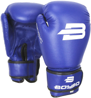 Боксерские перчатки BoyBo Basic (14oz, синий) - 