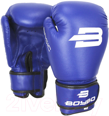 Боксерские перчатки BoyBo Basic (14oz, синий)