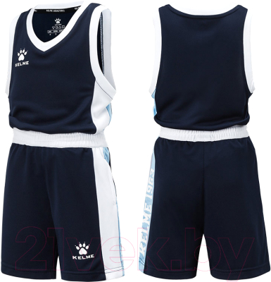 Баскетбольная форма Kelme Basketball Set Kids / 3593051-469 (р.160, темно-синий)