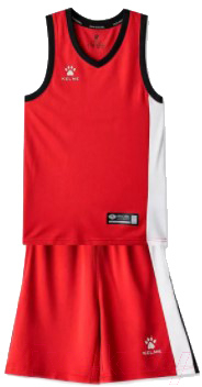 Баскетбольная форма Kelme Basketball Set Kids 3593051-600 (р.160, красный)