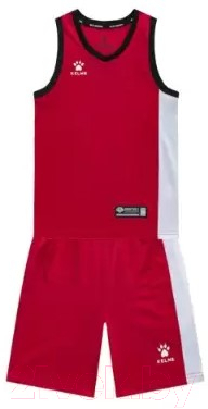 Баскетбольная форма Kelme Basketball Set Kids 3593051-600 (р.160, красный)