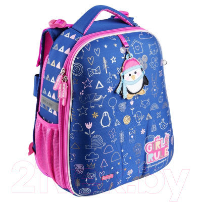 Школьный рюкзак Mike&Mar Пингвин / 1008-186 (синий)