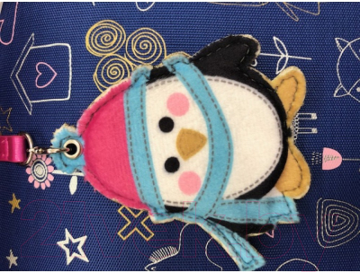 Школьный рюкзак Mike&Mar Пингвин / 1008-186 (синий)