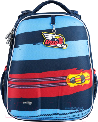 Школьный рюкзак Mike&Mar Спорткар / 1008-199 (синий/красный)
