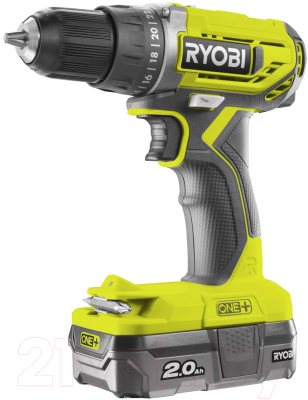 

Аккумуляторная дрель-шуруповерт Ryobi, R18DD2-120S