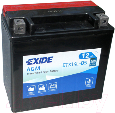 Мотоаккумулятор Exide ETX14L-BS (12 А/ч)