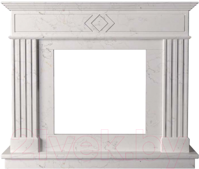Портал для камина Glivi Родез 130x30x110 Biancone (белый)