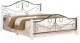 Двуспальная кровать Halmar Violetta 160x200 (белый/черный) - 