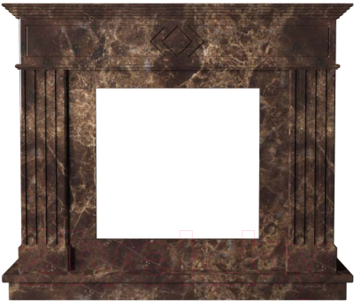 Портал для камина Glivi Родез 130x30x110 Emperador Dark (темно-коричневый)