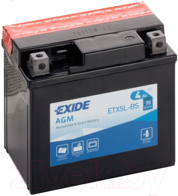 

Мотоаккумулятор Exide, ETX5L-BS