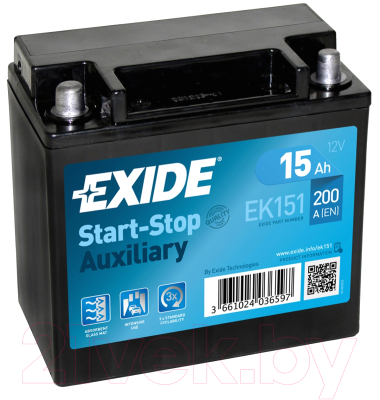 Мотоаккумулятор Exide EK151 (15 А/ч)