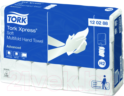 

Бумажные полотенца Tork, Белый, Xpress 120288