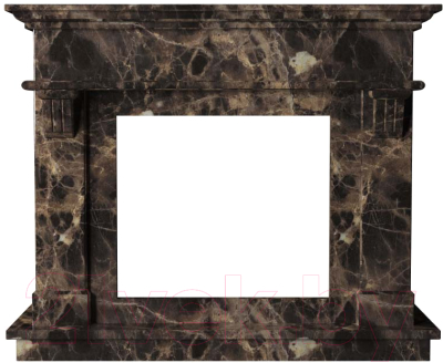 Портал для камина Glivi Санта-Лючия 135x41x111 Emperador Dark (темно-коричневый)
