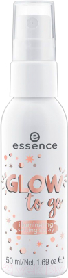Спрей для фиксации макияжа Essence Glow To Go Illuminating Setting Spray (50мл)
