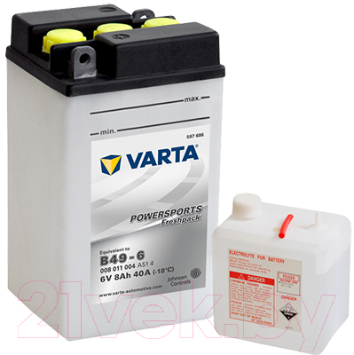 Мотоаккумулятор Varta Powersports 008011004 (8 А/ч)