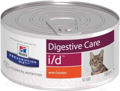 Влажный корм для кошек Hill's Prescription Diet Digestive Care i/d (156г)