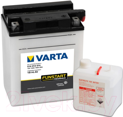 Мотоаккумулятор Varta Powersports Freshpack YB14L-B2 / 514013014 (14 А/ч)