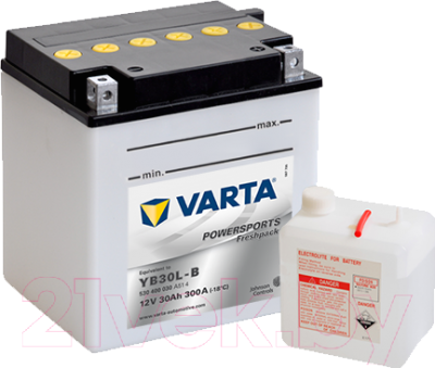 Мотоаккумулятор Varta Powersports Freshpack YB30L-B / 530400030 (30 А/ч)