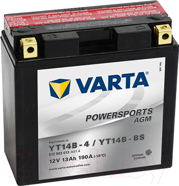 Мотоаккумулятор Varta Powersports AGM 512903013 (13 А/ч)