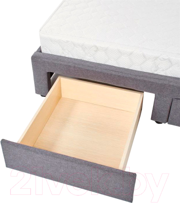 Двуспальная кровать Halmar Betina 160x200 (серый)