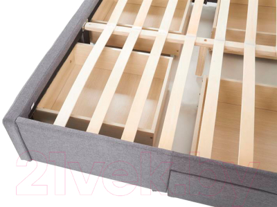 Двуспальная кровать Halmar Betina 160x200 (серый)