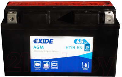 Мотоаккумулятор Exide ET7B-BS (6.5 А/ч)