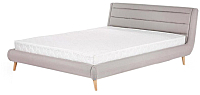 Полуторная кровать Halmar Elanda 140x200 (светло-серый) - 
