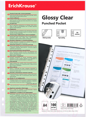 

Набор файлов Erich Krause, Glossy Clear / 49923