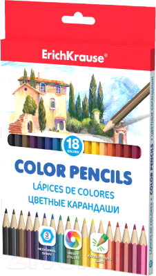 Набор цветных карандашей Erich Krause 49883 (18цв)