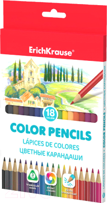 Набор цветных карандашей Erich Krause 49887 (18цв)