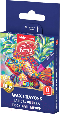 Восковые мелки Erich Krause ArtBerry Neon Jumbo / 43176 (6цв)