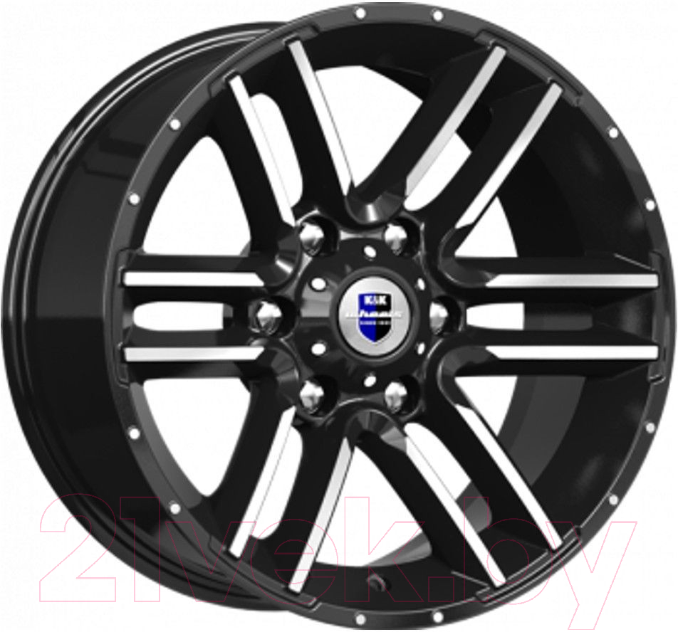 Литой диск K&K Алгама 17x8" 6x139.7мм DIA 106.1мм ET -10мм Алмаз черный