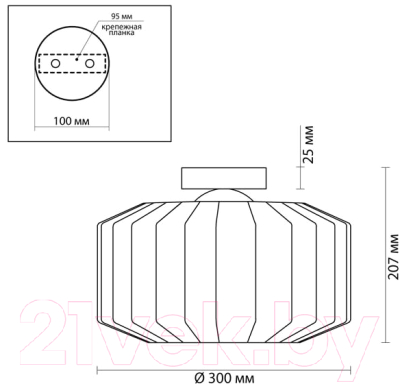 Потолочный светильник Odeon Light Binga 4746/1C