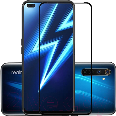 

Защитное стекло для телефона Case, Full Glue для Realme 6 Pro
