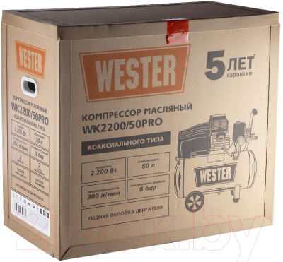 Воздушный компрессор Wester WK2200/50PRO