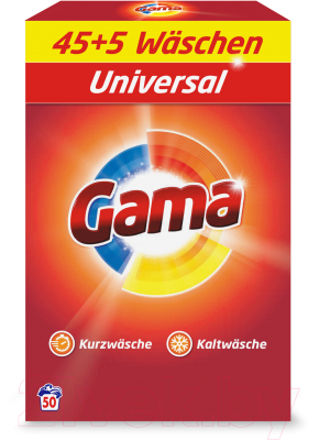 Стиральный порошок GAMA Универсальный в коробке (3.25кг)