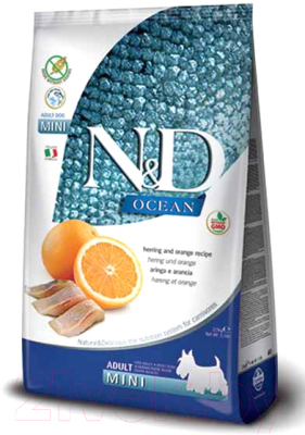 Сухой корм для собак Farmina N&D Ocean Herring & Orange Adult Mini (2.5кг)