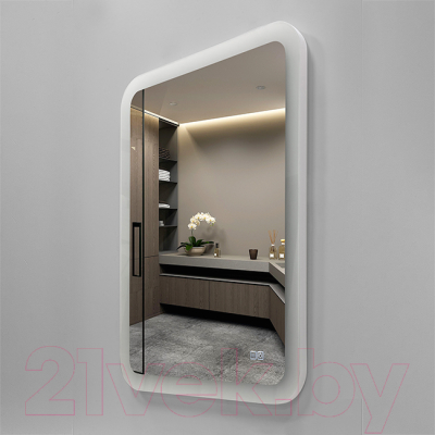 Зеркало Алмаз-Люкс ЗП-Н-27 80x60 (с подсветкой и подогревом)