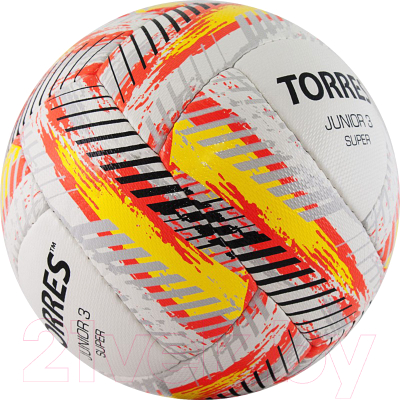 Футбольный мяч Torres Junior-3 Super HS/ F320303 (р-р 3, белый/красный/желтый)