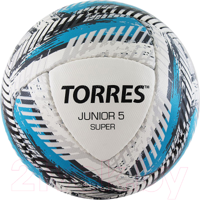 Футбольный мяч Torres Junior-5 Super HS/ F320305 (р-р 5, белый/голубой/серый)