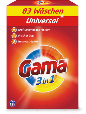 Стиральный порошок GAMA Универсальный в коробке (5.395кг)