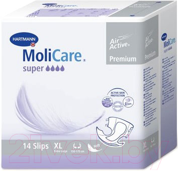 MoliCare Premium Super Soft (XL, 14шт) Подгузники для взрослых купить в Минске, Гомеле, Витебске, Могилеве, Бресте, Гродно