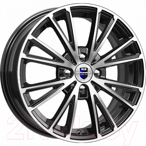 Литой диск K&K Меандр 16x6" 4x100мм DIA 67.1мм ET 40мм Алмаз черный