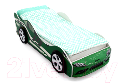 Стилизованная кровать детская Бельмарко Супра / 1249 (зеленый)