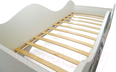 Стилизованная кровать детская Бельмарко Супра / 1253 (белый)