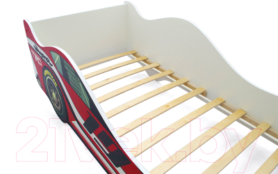 Стилизованная кровать детская Бельмарко Супра / 1254 (красный)
